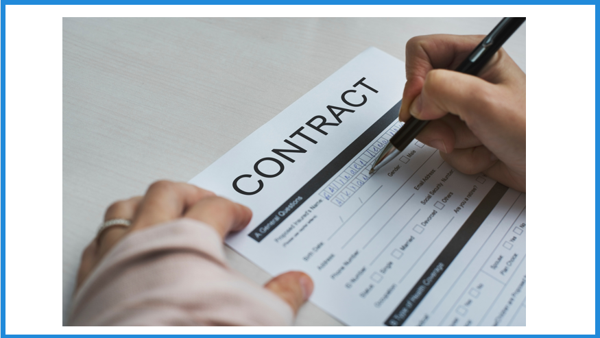 signed contract closing a sale hands pen contract